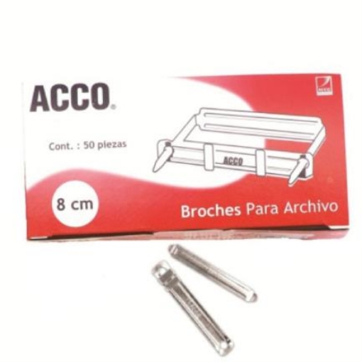 Imagen de Broche Acco No.8 cm P1580 C/50 Pzas