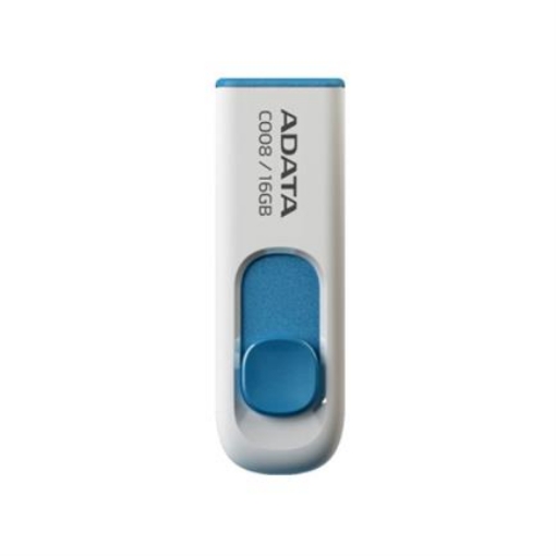 Imagen de MEMORIA USB ADATA AC008 16GB RETAIL WHITE+BLUE