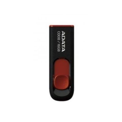 Imagen de MEMORIA USB ADATA AC008 16GB RETAIL BLACK+RED