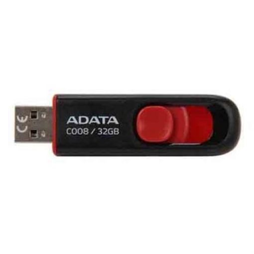 Imagen de MEMORIA USB ADATA AC008 32GB  RETAIL BLACK+RED