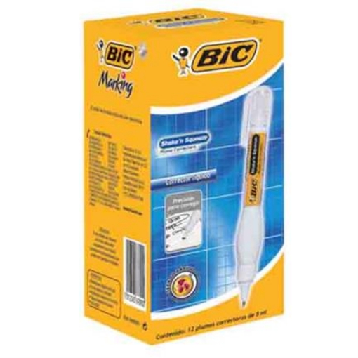 Imagen de PLUMA BIC CORRECTORA SSCPST-12 SHAKEN SQUEZZE C/12