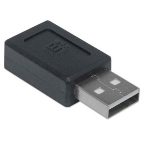 Imagen de Adaptador Manhattan USB C-A 2.0 Color Negro