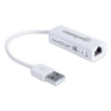 Imagen de Adaptador Manhattan Fast Ethernet USB 2.0 Alta Velocidad 10/100 Color Blanco