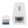 Imagen de Adaptador Manhattan Súper Velocidad USB 3.0 a RJ-45 GB Ethernet Color Blanco