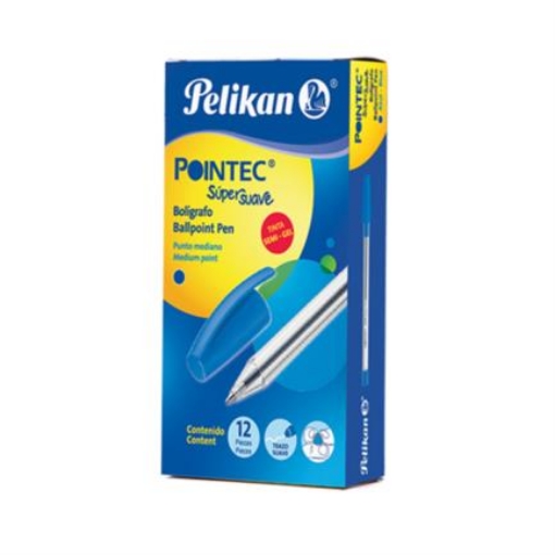Imagen de BOLIGRAFO PELIKAN POINTEC AZUL 0.7 MM C/12