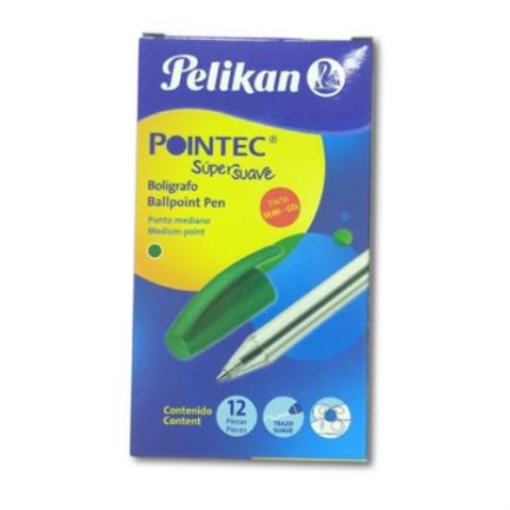 Imagen de BOLIGRAFO PELIKAN POINTEC VERDE 0.7 MM C/12