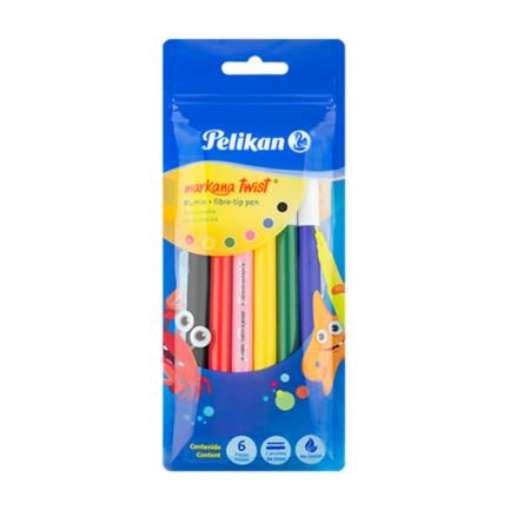 Imagen de MARCADOR PELIKAN MARCANA TWIST C/6
