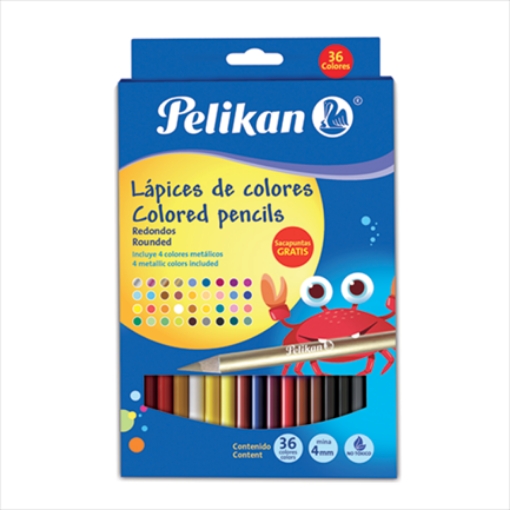 Imagen de COLORES PELIKAN DE MADERA C/36