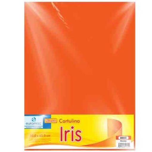 Imagen de CARTULINA EUROMAC IRIS NARANJA 50X65CM C/10