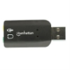 Imagen de Adaptador Manhattan Sonido 5.1 Estéreo USB Alta Velocidad Color Negro