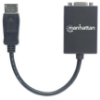 Imagen de Adaptador Manhattan DisplayPort M a VGA H 15cm Activo Color Negro