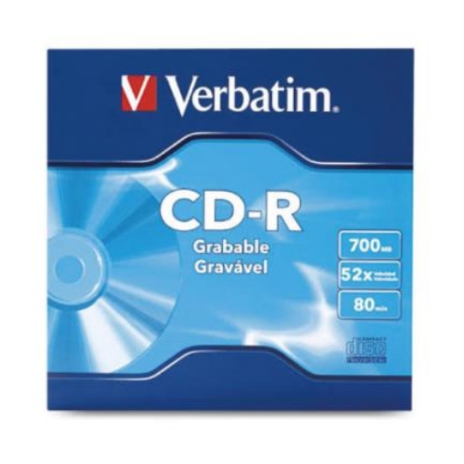 Imagen de Disco Compacto Verbatim CD-R 80min 700MB 52X Paquete C/50 Pzas