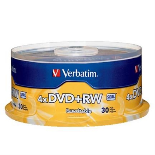 Imagen de DVD+RW VERBATIM 4.7GB 4X C/30