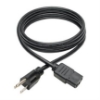 Imagen de Cable Alimentación Tripp Lite CA NEMA 5-15P a C13 10A 125V 18AWG 1.83m Color Negro