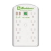 Imagen de Supresor Pared Koblenz SS-1100 USB 100 Joules 7 Contactos/2 Puertos USB 2.4A LED