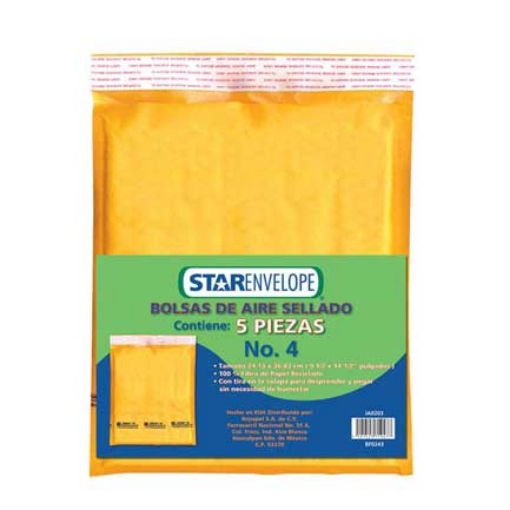 Imagen de BOLSA AIRE MAPASA SELLADO 24.13 X 83 CM PREST. PAQ C/5PZS NO