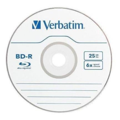 Imagen de Blu Ray Verbatim 25 GB 6X Caja Individual