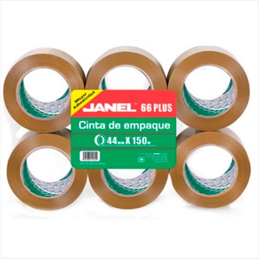 Imagen de CINTA JANEL EMPAQUE CANELA 44X150 HOT MELT