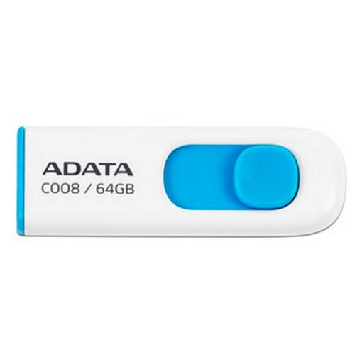 Imagen de Memoria USB Adata C008 64GB 2.0 Color Blanco-Azul
