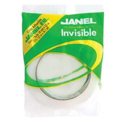 Imagen de Cinta Adhesiva Janel Invisible 810 en Bolsa 24mmx65m