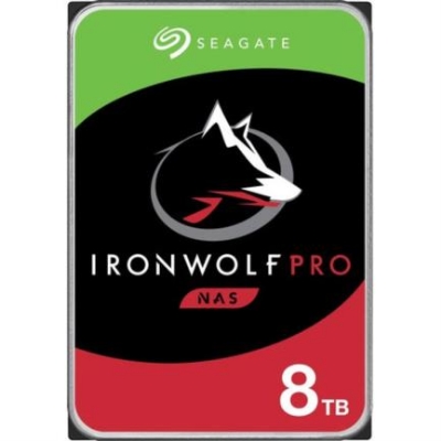 Imagen de Disco duro Seagate IronWolf Pro 8TB SATA 6Gbs 3.5" 64MB 7200rpm 256MB 1-24 Bahías 24x7 NAS Hot Plug