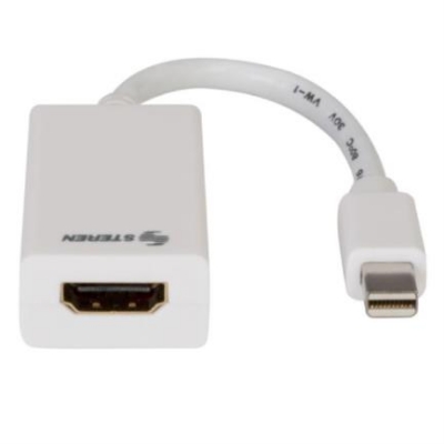 Imagen de Adaptador Steren Mini DisplayPort/Thunderbolt a HDMI Windows/Mac Color Blanco