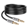 Imagen de Cable Auxiliar Steren Plug a Plug 3.5mm Ultradelgado Conectores Reforzados 90cm