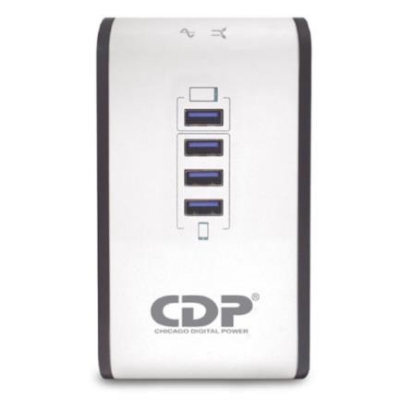 Imagen de Regulador de Voltaje CDP R2CU-AVR 1000VA/500W 8 Contactos 4 Puertos USB