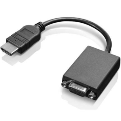 Imagen de Adaptador Lenovo HDMI a VGA Monitor Color Negro