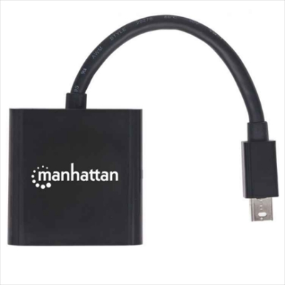 Imagen de Adaptador Manhattan Activo Mini DisplayPort-M a HDMI-H 4K a 60Hz Color Negro