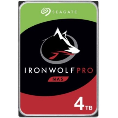 Imagen de Disco duro Seagate IronWolf  Pro 4TB SATA 6Gbs 3.5" 64MB 7200rpm 256MB 1-24 Bahías 24x7 NAS Hot Plug