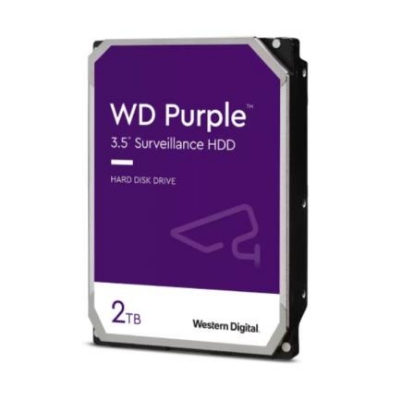 Imagen de Disco duro Western Digital Purple 2TB SATA 6GBS 3.5" 256MB 5400RPM Videovigilancia