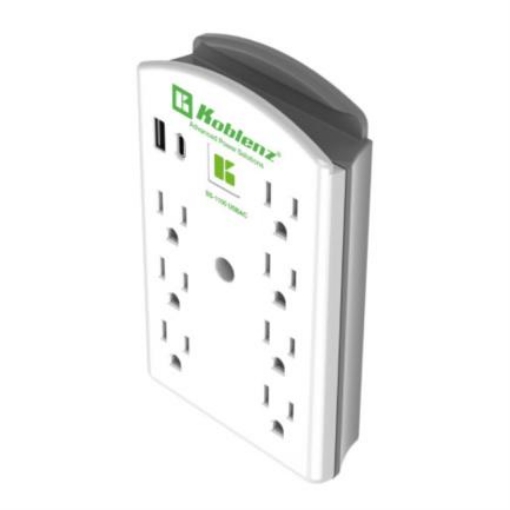 Imagen de Supresor Picos Koblenz SS-1100 USBAC  7 contactos 2 puertos USB 1100J