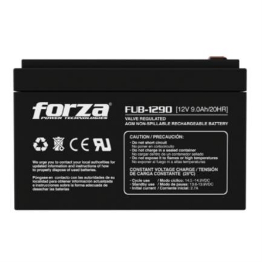 Imagen de Batería Forza FUB-1270 Sellada de Plomo-Ácido Recargable 12V 7Ah AGM Sin Mantenimiento Negro