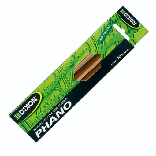 Imagen de Marcador de Cera Dixon Phano Café Caja c/10 piezas