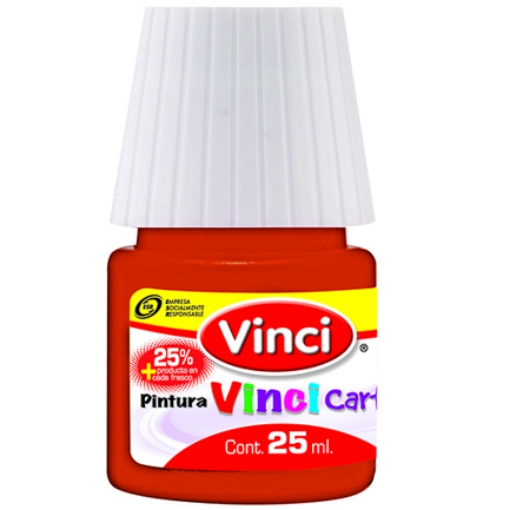 Imagen de Pintura cartel vinci 25 ml bermellon - 54 caja c/10 piezas