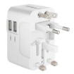 Imagen de Adaptador STEREN universal de contactos para viaje con cargador USB doble
