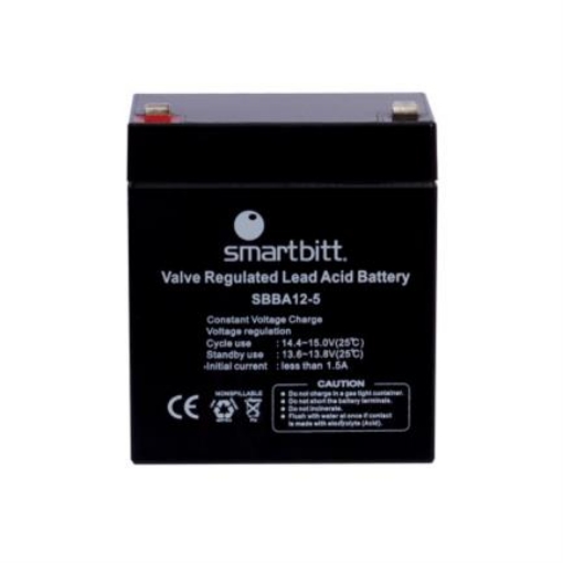 Imagen de Batería Smartbitt Plomo-Ácido 12V 5Ah Color Negro