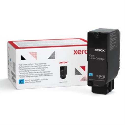 Imagen de Cartucho Xerox de toner cian de alta capacidad para equipo C625