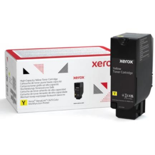 Imagen de Cartucho Xerox de toner amarillo de alta capacidad para equipo C625