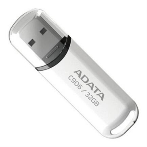 Imagen de Memoria USB Adata C906 Flash 32GB Color Blanco