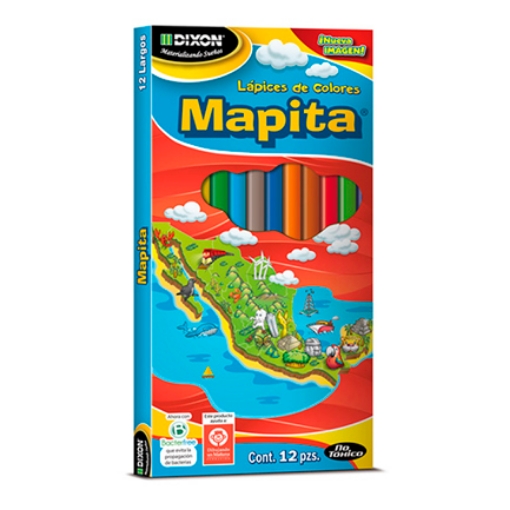 Imagen de Lapices de Colores Mapita Largo Madera c/12 piezas