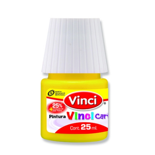 Imagen de Pintura Cartel Vinci 25 ml Amarillo Limón #50 Caja c/10 piezas