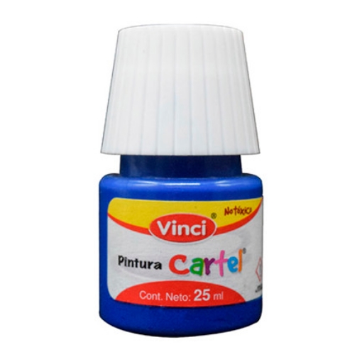 Imagen de Pintura Cartel Vinci 25 ml Azul Ultramar #66 Caja c/10 piezas