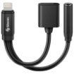 Imagen de CABLE ADAPTADOR STEREN LIGHTNING A 35MM Y CARG