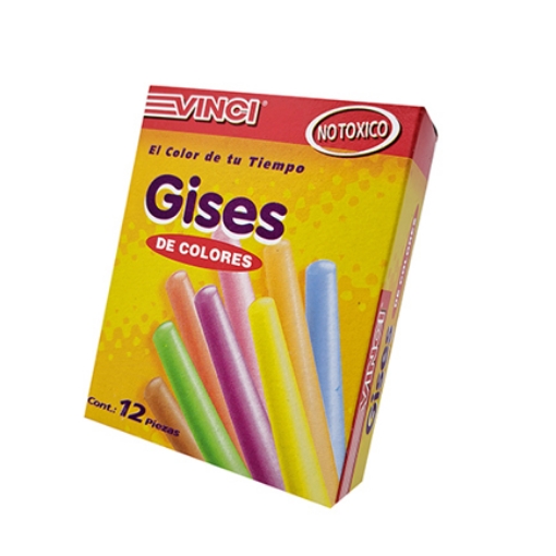 Imagen de Gis Vinci Moldeado Colores Curtidos c/12 piezas