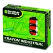 Imagen de Crayón de Cera Industrial  Dixon Blanco Caja con 10 Piezas