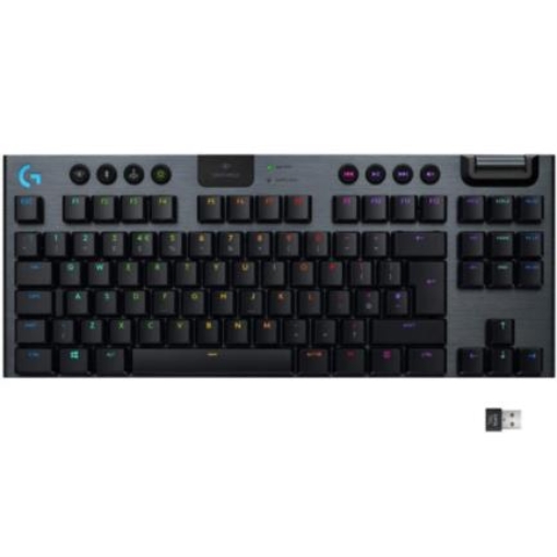 Imagen de Teclado Logitech G915 TKL Mecánico RGB Inalámbrica Lightspeed Gaming sin Teclado Numérico Color Negro