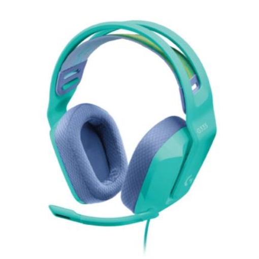 Imagen de Audífonos Logitech G335 Gaming Micrófono/Cable 3.5mm Color Menta
