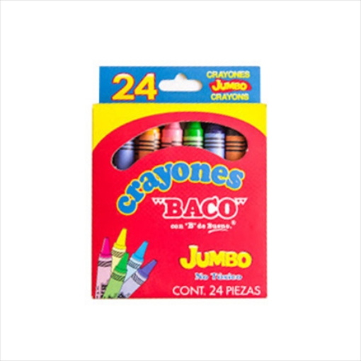 Imagen de CRAYON BACO TRIANGULAR JUMBO C/24